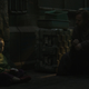 obi and leia sitting on the street